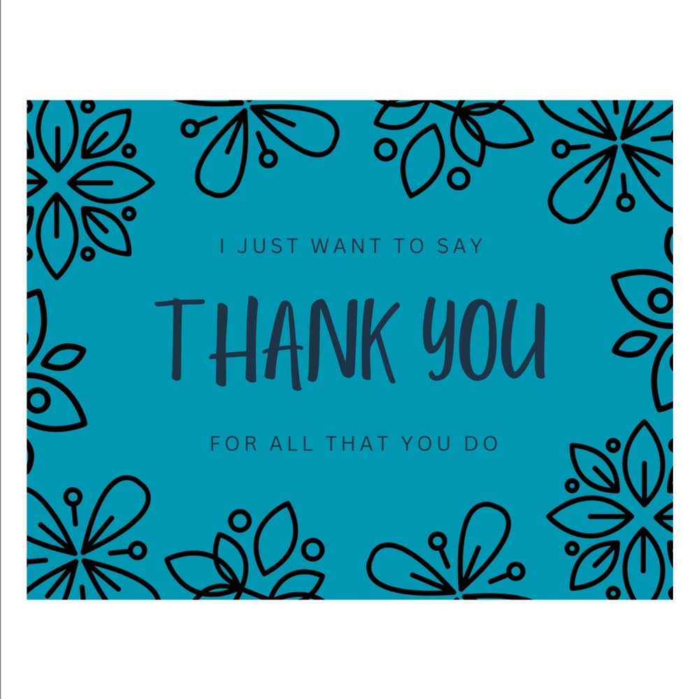 5/$25 Set of 10 Thank You Post Card - Picture 2 of 9